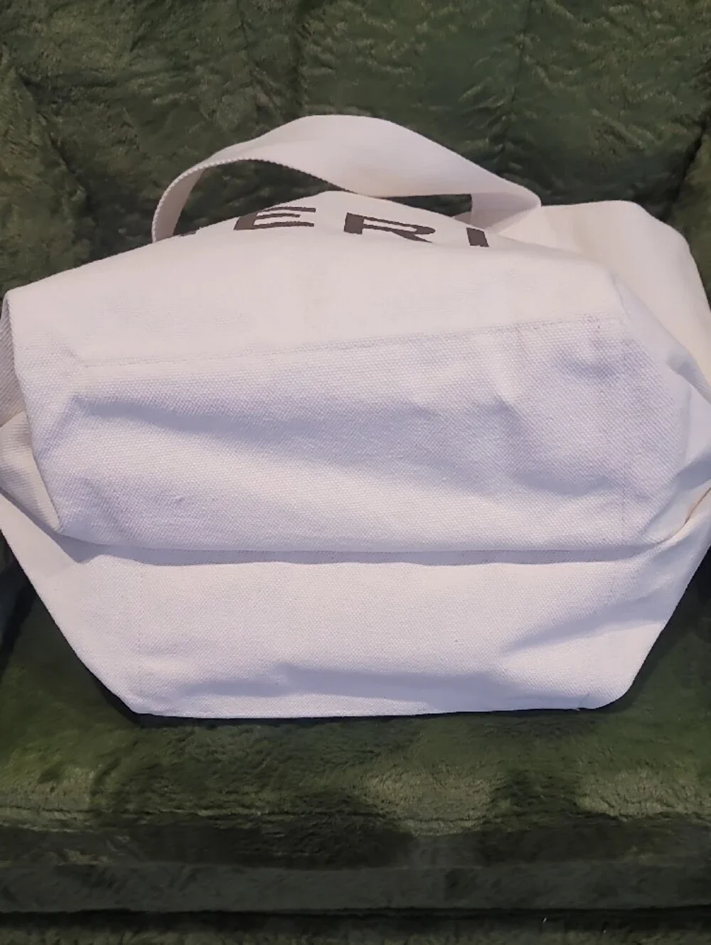 MERIT Canvas Cosmetic Tote Bag in Cream